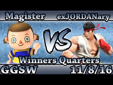GGSW 6 - Magister (Villager) vs exJORDANary (Ryu) Smash Wii U Winners Quarters - Smash 4