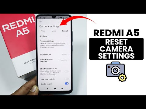 How to Reset Camera Settings in Redmi A5 - Restore Camera Settings