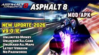 Asphalt 8 Mod Apk 9.0.1E | Unlimited Money & Unlock Cars | Latest Version 2026