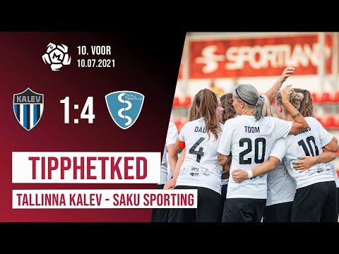 NML 10. voor: JK Tallinna Kalev - Saku Sporting 1:4 (10.07.2021)