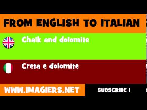 How to say Chalk and dolomite in Italian