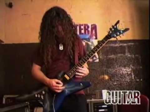 Dimebag Darrell playing solos with Dean Guitar