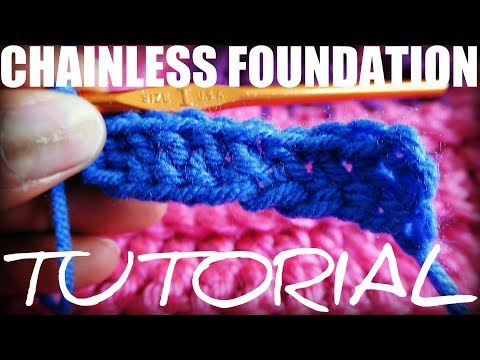 DOUBLE CROCHET CHAINLESS FOUNDATION TUTORIAL