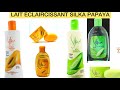 LAIT Éclaircissant SILKA PAPAYA orange et vert