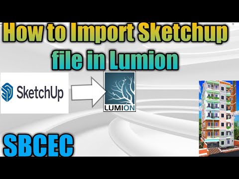 How to import sketchup file in lumion