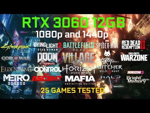 GeForce RTX 3060 in 2022 - Test in 25 Games at 1080p and 1440p | i7 10700F | DLSS 2.4 | Ray Tracing