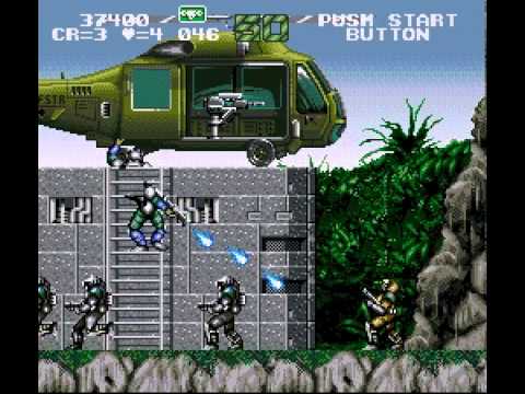 Gunforce - Battle Fire Engulfed Terror Island (SNES) Gameplay!