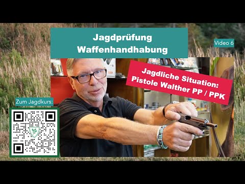Sichere Pistolen-Handhabung: Walther PPK in der jagdlichen Situation für die Bayerische Jagdprüfung