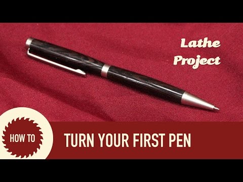 How to Turn a Slim Line Pen on the Lathe | Pen Turning Basics