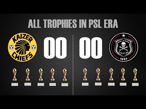 Kaizer Chiefs vs Orlando Pirates All Trophies won in PSL ERA