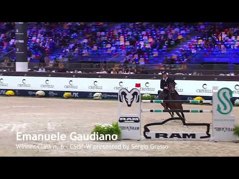 Emanuele Gaudiano wins Class n. 6 presented by Sergio Grasso