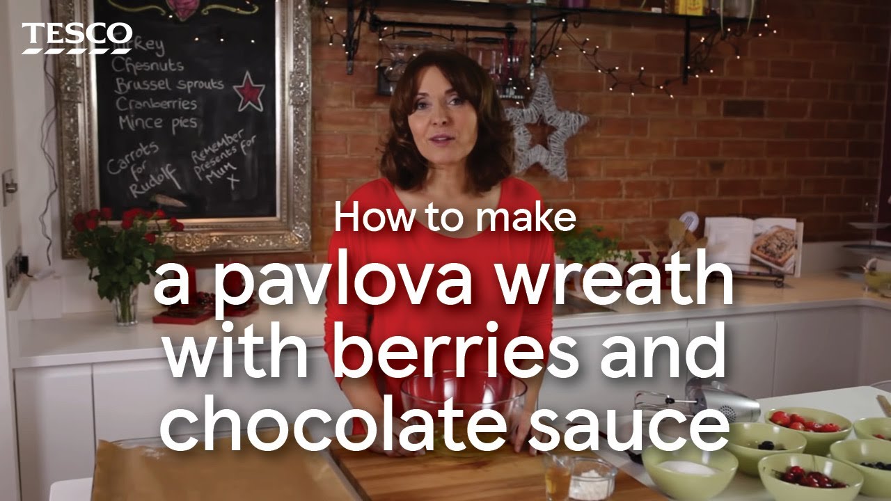 How to make a pavlova wreath