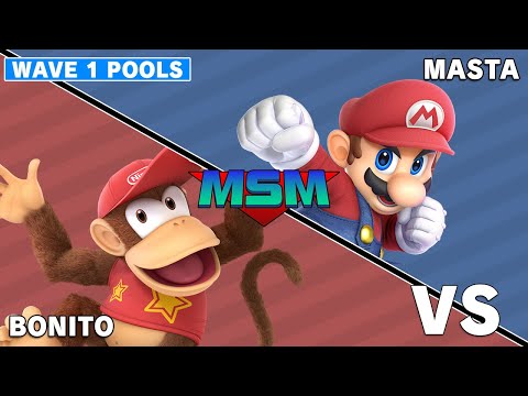 Offline MSM 239 - ICUP | Bonito (Diddy Kong) VS NVR | Masta (Mario) Wave 1 Pools