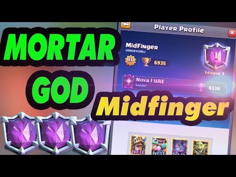 JACK vs  Midfinger MORTAR BAIT GOD at 6996  TROPHIES - Clash Royale
