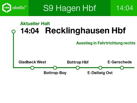 [ABR] Ansagen S9 Recklinghausen - Hagen