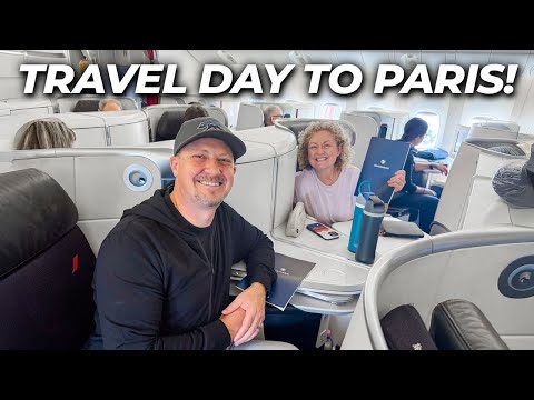 Air France Business Class from SFO to CDG 🛫🇫🇷🤩 Travel Day to Paris! 