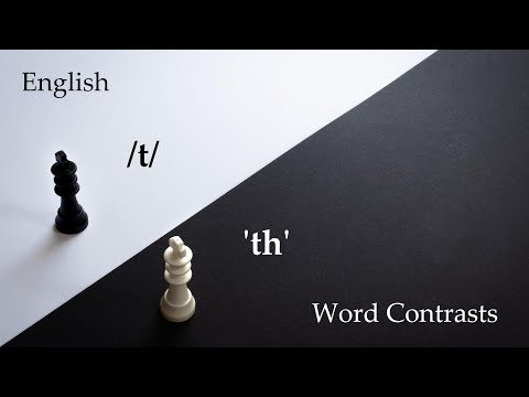 How to pronounce /t/ and 'th'  /θ/ /ð/ in English #minimalpairs #pronunciation #consonants