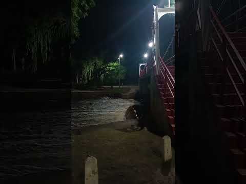 el río luján baja ansioso a la altura de mercedes #river #rio #bridge #puente #night #nightlife
