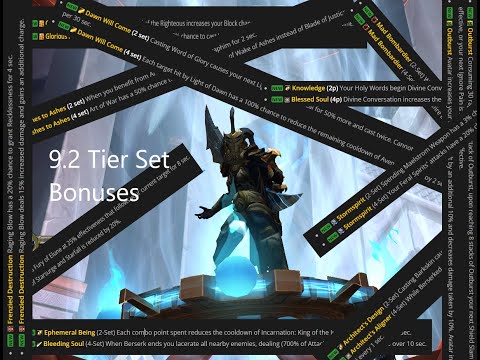 Shadowlands 9.2 Tier Sets!!