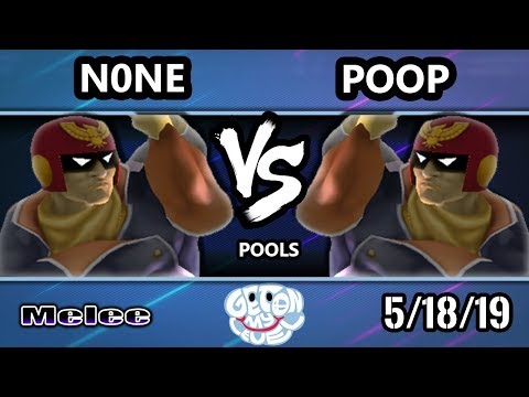 GOML 2019 SSBM - poop (Falcon) Vs. n0ne (Falcon) Smash Melee Tournament Pools