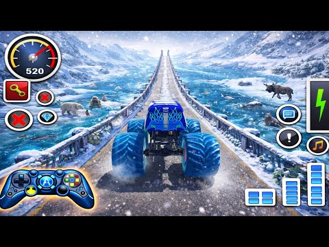 Monster Truck Mega Ramp Impossible Driving - 3D Ultimate Car Stunts GT Racing - Android Gameplay