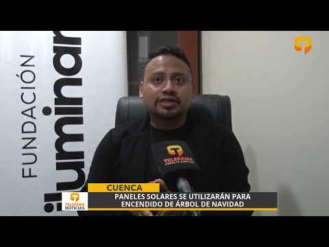 Paneles solares se utilizarán para encendido de árbol de navidad