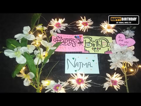 Happy Birthday Najma Whatsapp Status | HBD Najma Whatsapp Status | Amal Info TV
