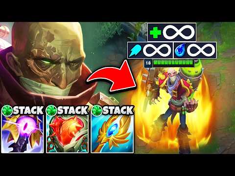 I invented a broken Singed build where every stat scales infinitely (STACK LORD SINGED)