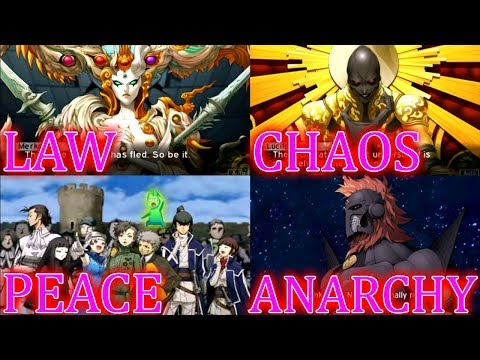Shin Megami Tensei 4 Apocalypse ALL 4 ENDINGS