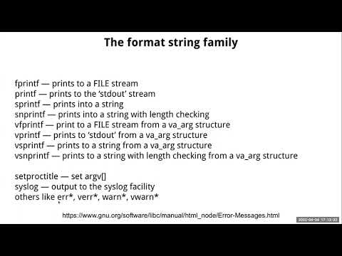 W10L1 Format String Vulnerability 1