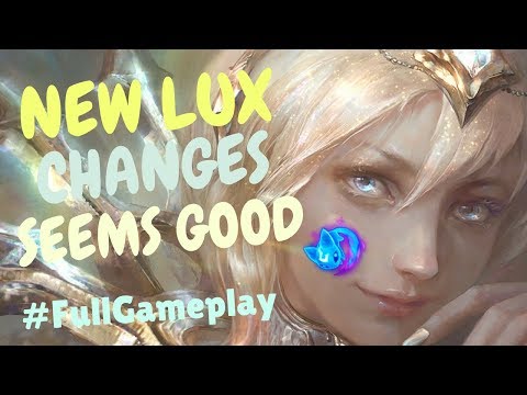 NEW LUX CHANGES SEEMS GOOD | Full Gameplay PBE Patch 8.9