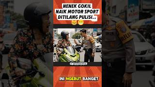 Download lagu CRAZY GRANNY RIDING A SPORTS MOTORCYCLE AND GETTING A TICKET BY THE POLICE.. 😸😁#ai #viral #shorts mp3