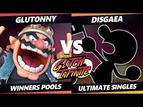 Glitch Infinite - Glutonny (Wario) Vs. Disgaea (Mr. Game & Watch) - SSBU Ultimate Tournament