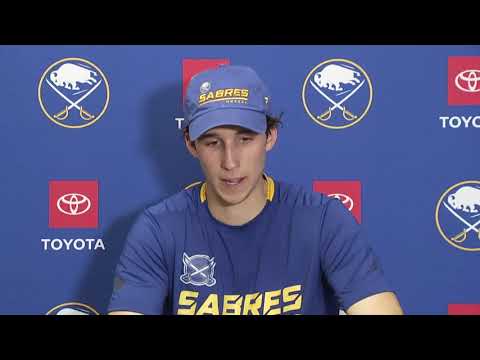 Dylan Cozens Postgame Interview vs Pittsburgh Penguins (10/5/2021)