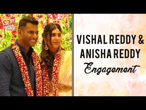 Vishal and Anisha Engagement | Vishal Engagement Photos | Vishal Anisha | Thamizh Padam Video