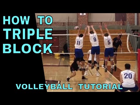 How To TRIPLE BLOCK (Volleyball Tutorial) - How To Block A Volleyball thumbnail