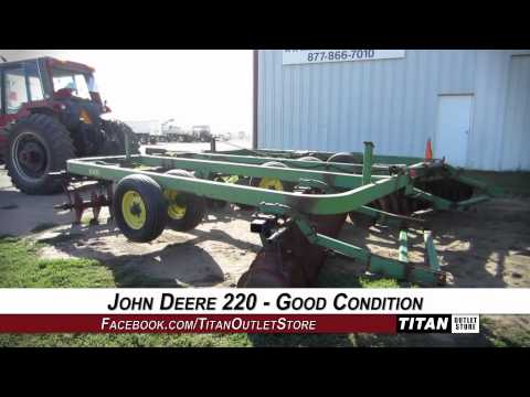 John Deere 220, 20', Pull Type Hitch, Solid Blade, Std...