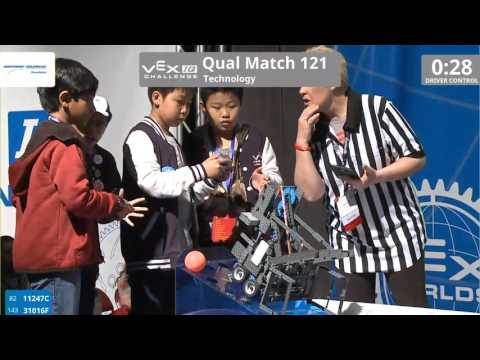 VEX Worlds 2016 - VEXIQ Elementary School - Technology - Qual 121 (11247C 31016F) 102