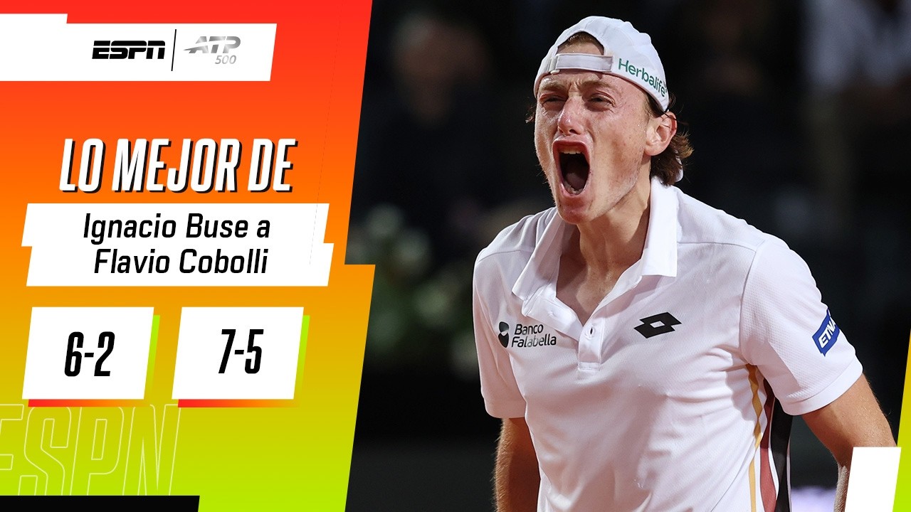 BUENA VICTORIA DE IGNACIO BUSE EN SETS CORRIDOS CONTRA COBOLLI EN EL ATP 500 DE HAMBURGO | RESUMEN