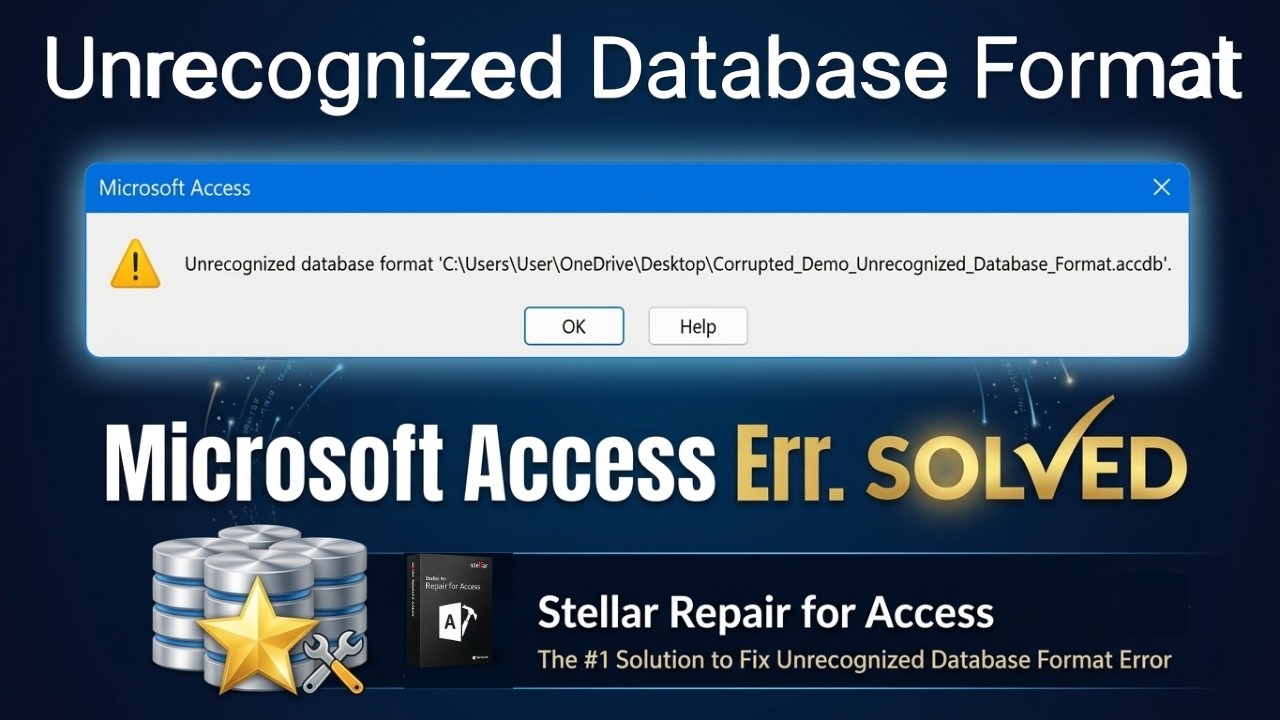 How to Fix "Unrecognized Database Format" Error in Microsoft Access (100% Working)