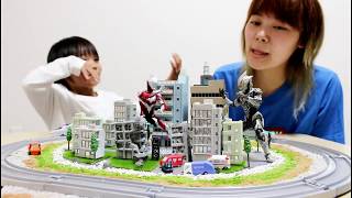 プラレール アドバンス AS-09 700系新幹線ひかりレールスターと S.H.Figuarts ウルトラマンベリアル アトロシアスの開封動画
