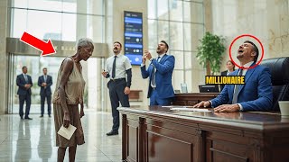 “I JUST WANNA CHECK MY BALANCE”—SAID THE 90 yo BLACK WOMAN.Millionaire Laughed…TIL HE SAW THE SCREEN
