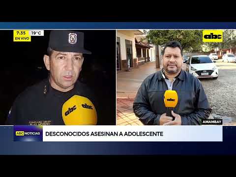 Desconocidos asesinan a adolescente en Amambay