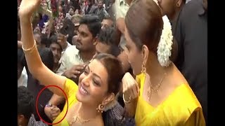 Kajal Agarwal Troubled by Uncontrollable Crowd