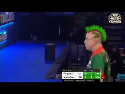 Peter Wright vs Noel Malicdem - final set and sudden death leg - PDC World Darts Championship 2020