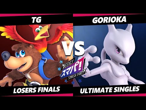 Sumapa 110 Losers Finals - Gorioka (Pyra Mythra, Mewtwo) Vs TG (Banjo Kazooie) Smash Ultimate - SSBU