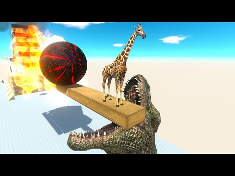 RUN AWAY from FIREBALL - Animal Revolt Battle Simulator