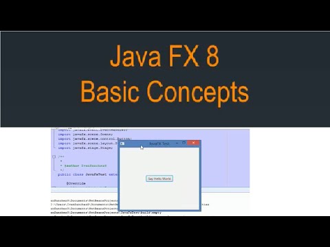 JavaFX 8 Tutorial - Basic Concepts #1