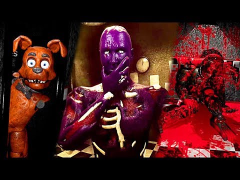 FNAF - CNAF СПАРКИ ➤ ЛИЦО ФИОЛЕТОВОГО ЧЕЛОВЕКА ➤ ЖИВОЙ ЭНДОСКЕЛЕТ ➤ СПРИНГТРАП и КУХНЯ во ФНАФ 1 !!!