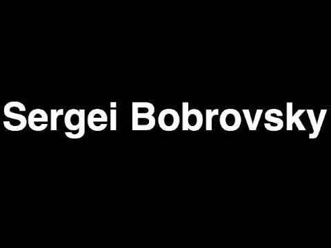 How to Pronounce Sergei Bobrovsky Columbus Blue Jackets NHL Hockey Player